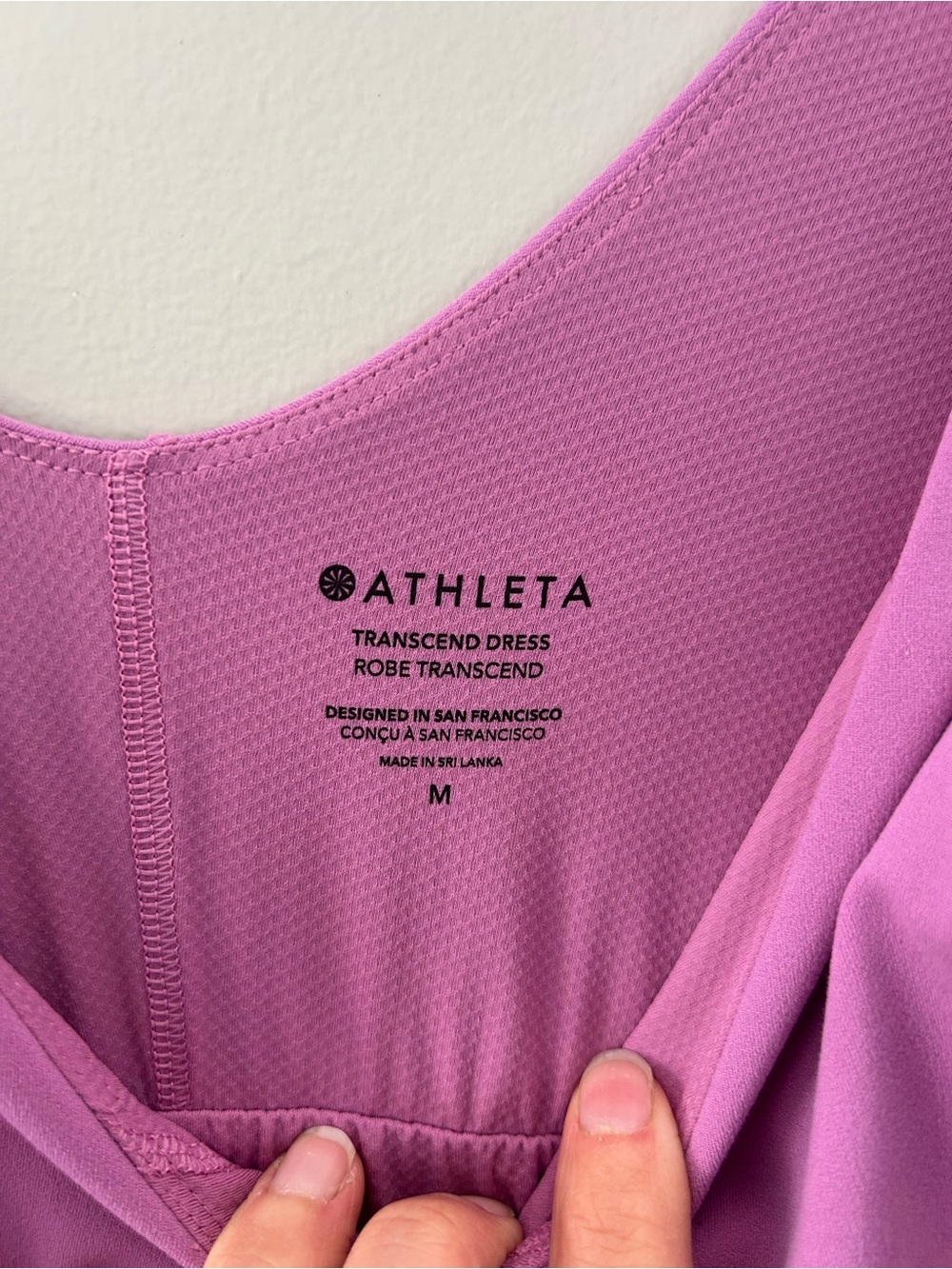 Athleta Transcend Pink Athleisure Contour Activewear Built In Shorts Mini Dress - Picture 6 of 6